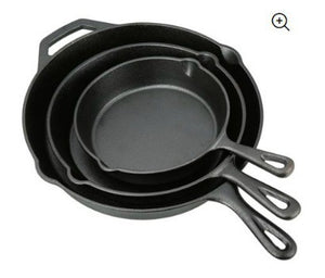 Ozark Trail 3 Piece Cast Iron Skillet Set: $18.99 (30% off)