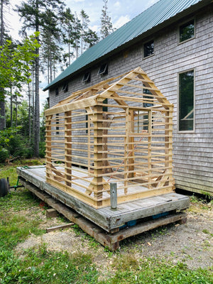 A Boatbuilder-Turned-Designer’s Seaworthy Sauna in a Maine Harbor