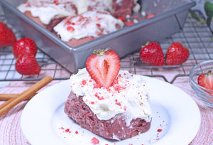 Strawberry Cheesecake Cinnamon Buns