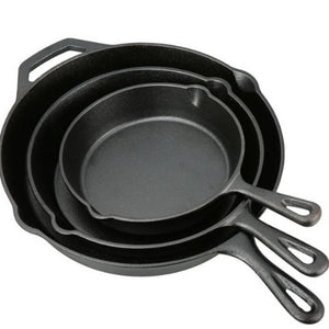 WOW! Ozark Trail 3 Piece Cast Iron Skillet Set Just $14.95 Now! (was $26.95)