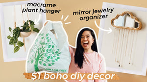 *NEW* BOHO Dollar Store DIY Decor! | Cloud Mirror Jewelry Organizer EASY Macrame Plant Hanger! by Tina Le (2 months ago)