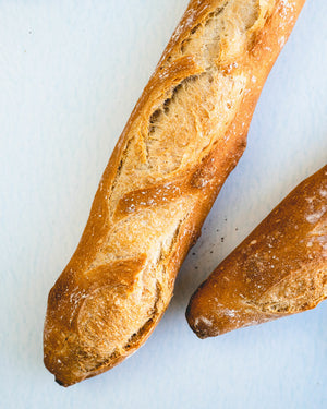 This crusty French baguette recipe is easier to make than you think! Here’s a video tutorial showing how to make this classic crusty bread.