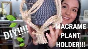MACRAME PLANT HOLDER-DIY!!! FIRST TIME EVER by InstantlySara (2 years ago)