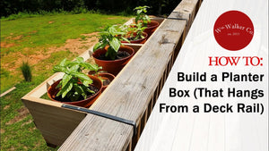 In this tutorial I show you how to build a planter box, to hang off of a deck railing, made out of Cedar and steel