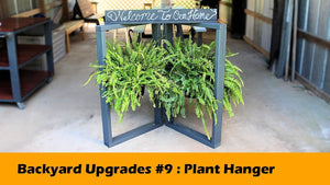 Welcome Sign Plant Hanger Rustic DIY ~ Backyard Upgrades #9 by Specific Love Creations (2 years ago)