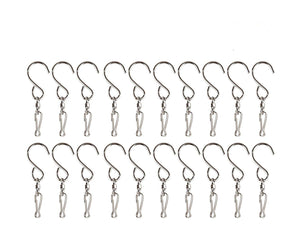 Bestsupplier 20 Pack Swivel Hooks Clips for Hanging Wind Spinners Wind Chimes Crystal Twisters Party Supply S Hooks