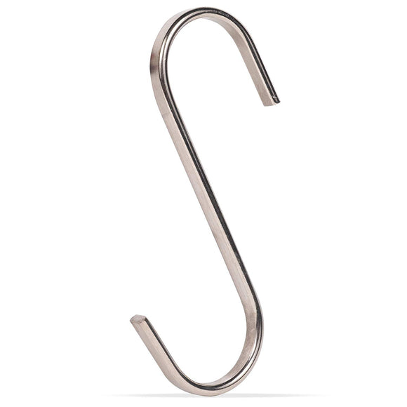 Set of 10 Large Stainless Steel Kitchen S Hooks, Height 4.75
